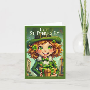 Tarjeta Duende Alegre - Suerte del Día de San Patricio