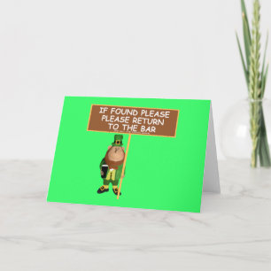 Tarjeta Duende divertido