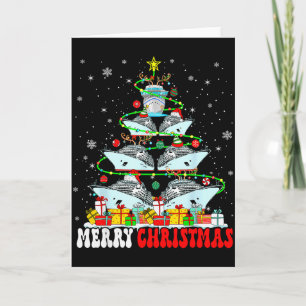 Tarjeta Duende Reno de Navidad Santa Cruceros Xm