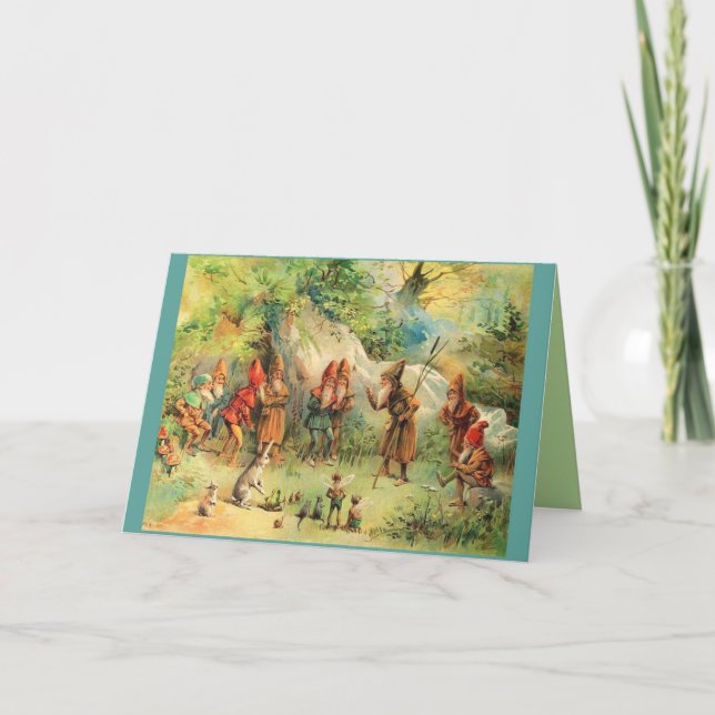 Tarjeta Duendes día de fiesta o todo de las hadas de los (Anverso)