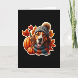 Tarjeta Dueño de perro Bracco Italiano de otoño Día de Acc
