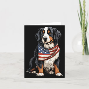 Tarjeta Dueño de perro de montaña de Berna bandera de EE.