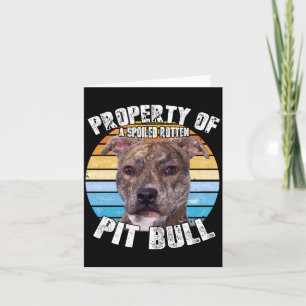 Tarjeta Dueño de Pitbull Pit Bull Pittie Brindle Amante