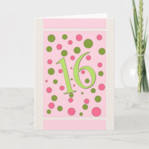 Tarjeta Dulce 16