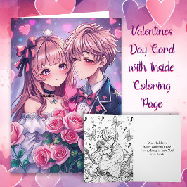 Tarjeta Dulce Anime Foto Personalizada Día de San Valentín