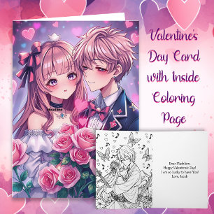 Tarjeta Dulce Anime Foto Personalizada Día de San Valentín