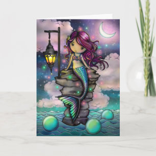 Tarjeta Dulce Arte de Sirena Mágica por Molly Harrison