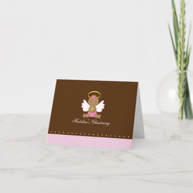 Tarjeta Dulce Bebé Christening (Anverso)