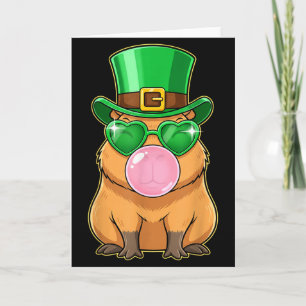 Tarjeta Dulce Carpincho Día de San Patricio Carpincho Chic