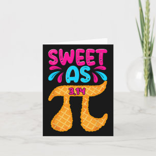 Tarjeta Dulce Como 3.14 Pie Gracioso Día De Pi Math Profes