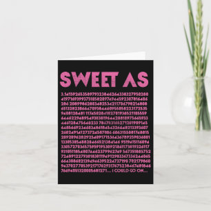 Tarjeta Dulce Como Maestra De Math Geek Pi 3.14 3.14 Pi Da