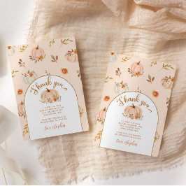 Tarjeta Dulce cumpleaños de calabaza gracias