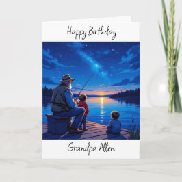 Tarjeta Dulce cumpleaños sentimental para el abuelo