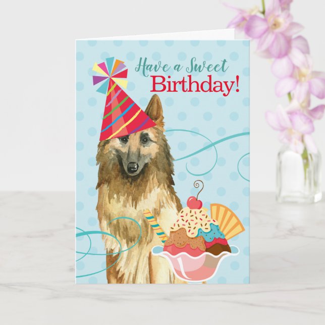 Tarjeta Dulce cumpleaños Tervuren (Orquídea)
