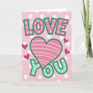 Tarjeta dulce de amor para el día de San Valentín
