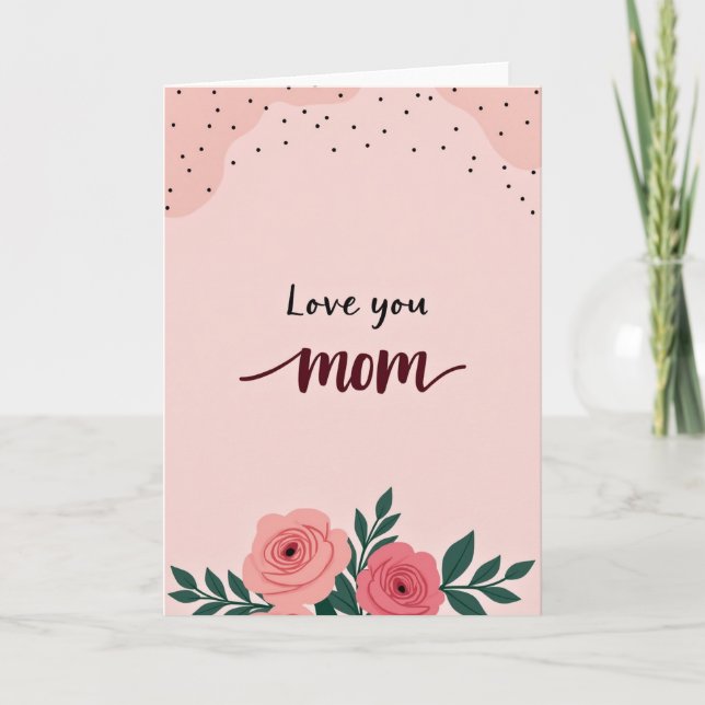 Tarjeta Dulce de Amor para Mamá (Anverso)