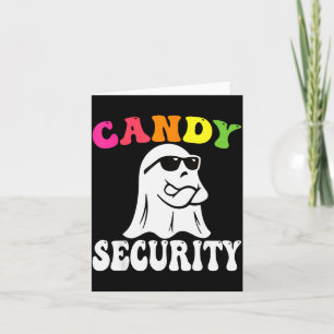 Tarjeta Dulce de Fantasma Divertido Seguridad Disfraz de H