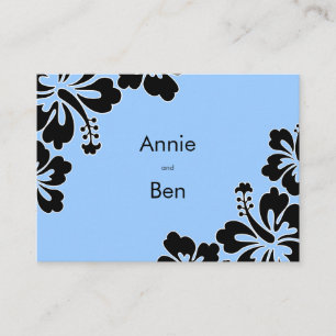 Tarjeta dulce de las direcciones de la boda del