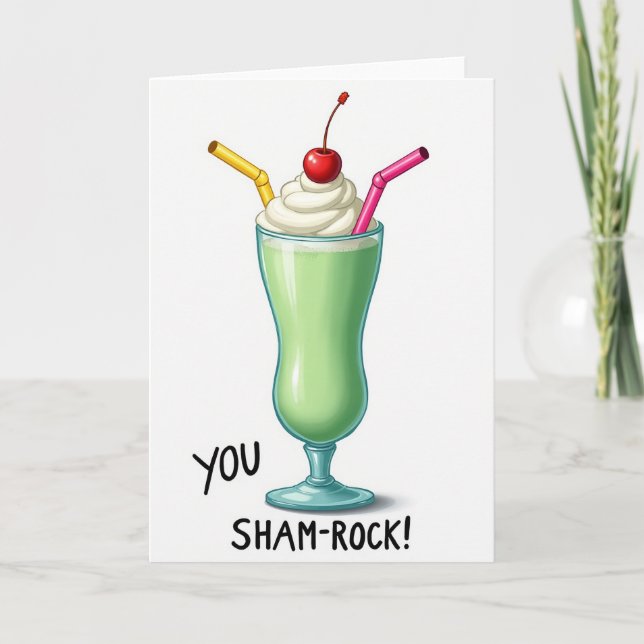 Tarjeta dulce de Shamrock Shake (Anverso)