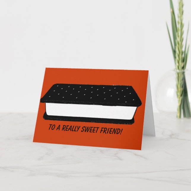 Tarjeta dulce del amigo (Anverso)