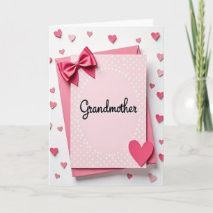 Tarjeta dulce del día de la abuela