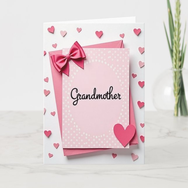 Tarjeta dulce del día de la abuela (Anverso)