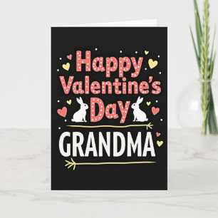 Tarjeta dulce del día de San Valentín para la abue