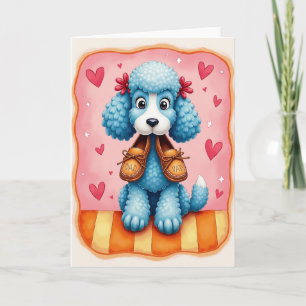 Tarjeta dulce del Día del Padre Azure Pups