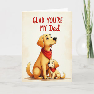 Tarjeta Dulce del Día del Padre Canino