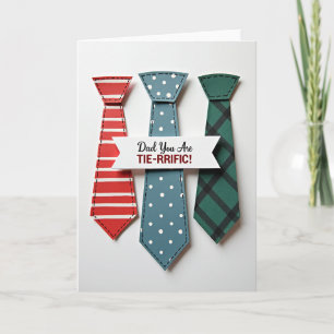 Tarjeta Dulce del Día del Padre con Corbata Carmes