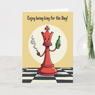 Tarjeta dulce del Día del Padre Crimson King