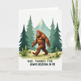 Tarjeta dulce del Día del Padre de la criatura del
