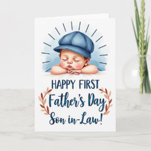 Tarjeta dulce del Día del Padre hijo