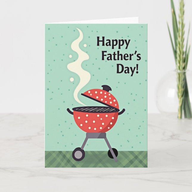 Tarjeta Dulce del Día del Padre para la Parrilla (Anverso)