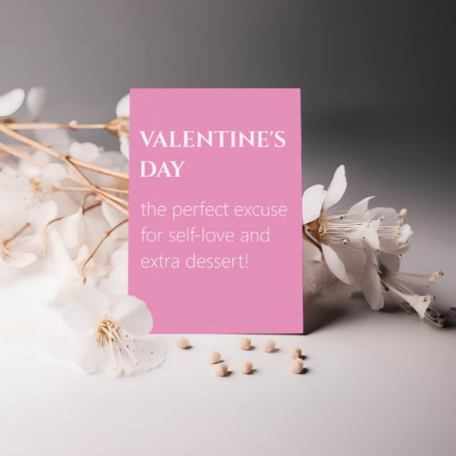 Tarjeta Dulce Día de San Valentín Rosa Amor Propio (Subido por el creador)