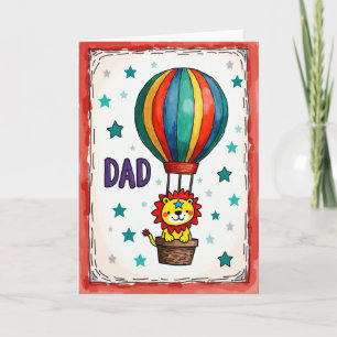 Tarjeta Dulce Día del Padre Globo Aerostático