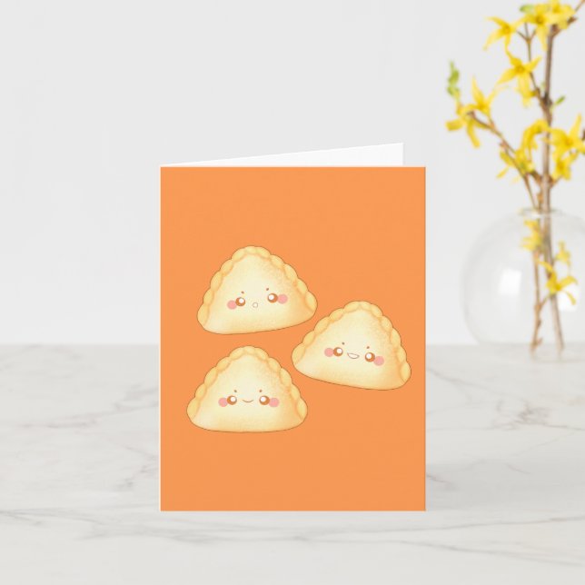 Tarjeta Dulce Empanadas De Leche (flor amarilla)