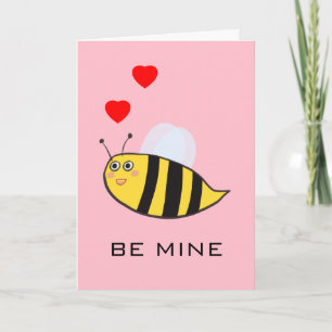 Tarjeta Dulce Encantador Abeja Divertida Mía Amor con Jueg
