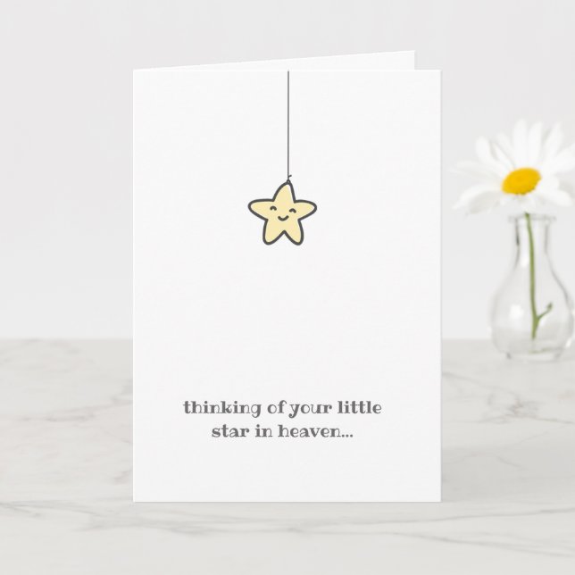 Tarjeta Dulce estrella en la pérdida del cielo de simpatía (Planta pequeña)