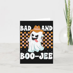 Tarjeta Dulce Fantasma Boujee Malo Y Boo-Jee Halloween