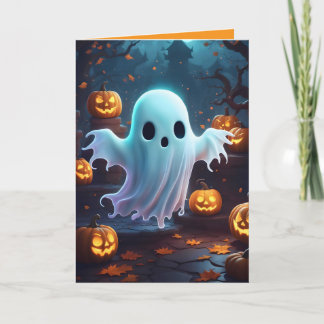 Tarjeta Dulce Fantasmita y Calabazas, personalizado
