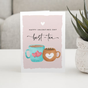 Tarjeta Dulce Feliz Día de San Valentín Mejor-Té