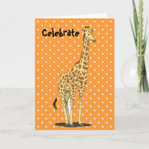 Tarjeta Dulce Giraffe