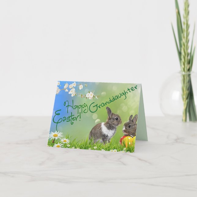 TARJETA DULCE GRANDDAUGHTER EASTER (Anverso)