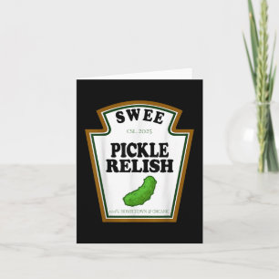 Tarjeta Dulce Grupo de Relish de Pepino Familia de Condime