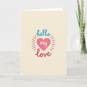 Tarjeta Dulce Hola Mi Amor