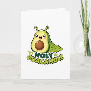 Tarjeta Dulce Kawaii Santo Guacamole Babosa de Aguacate Di