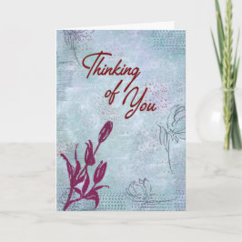 Tarjeta Dulce Magnolias pensando en tu carta