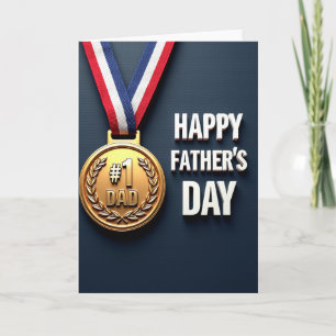 Tarjeta Dulce Medalla del Día del Padre