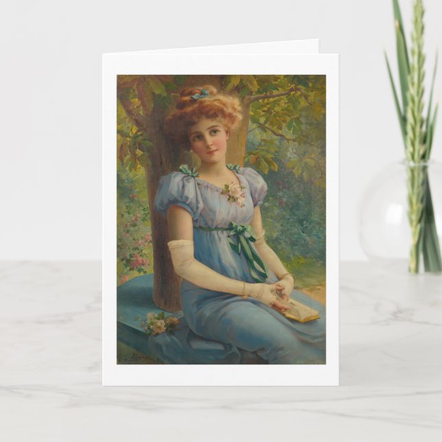 Tarjeta Dulce mirada de Emile Vernon Card (Anverso)